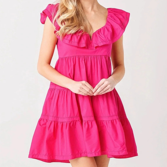 SAYLOR Dresses & Skirts - Saylor Karalyn Pink Mini Dress Size Small
